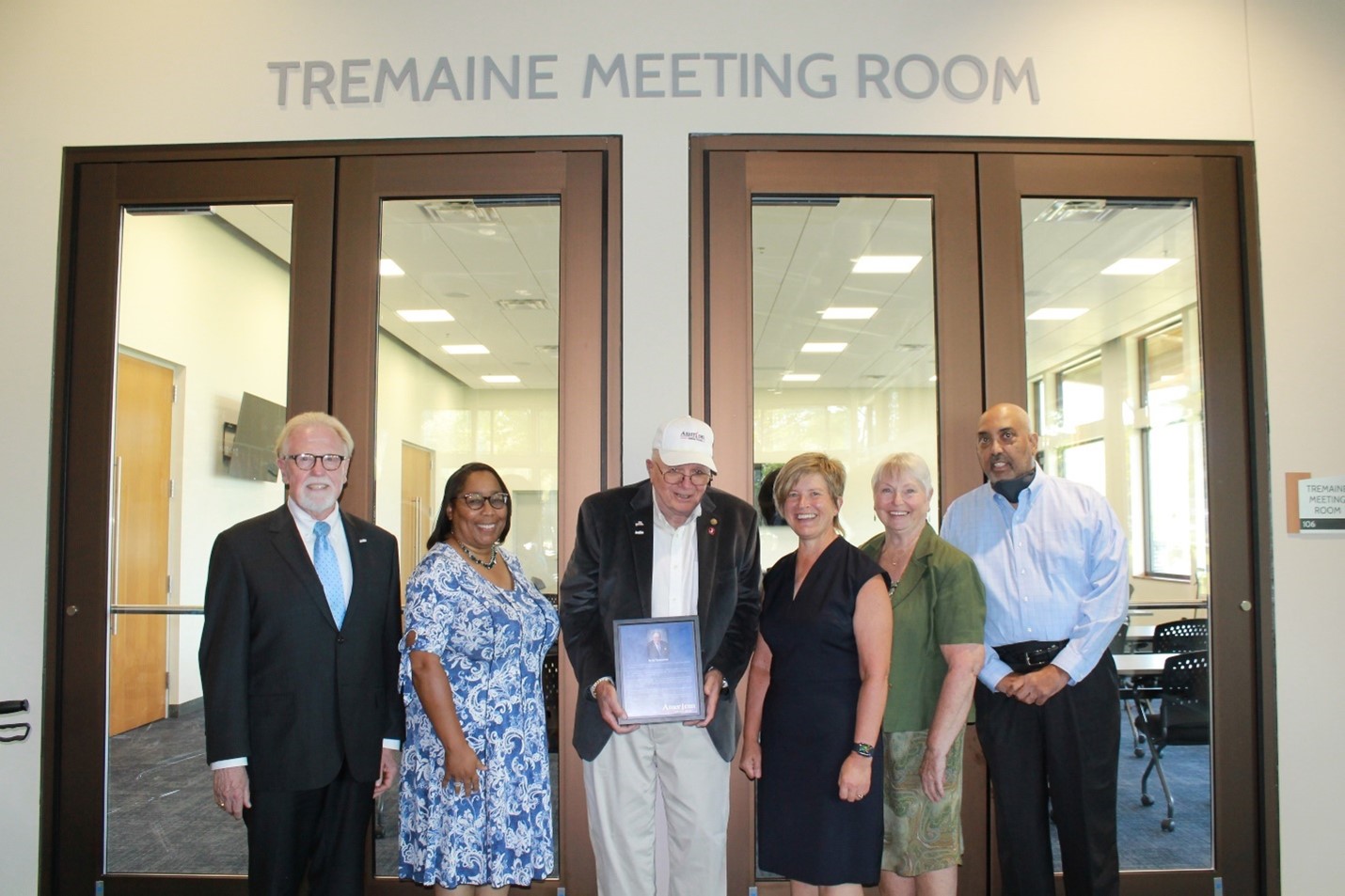 Philip E. Hoffman (Board Chair), Angella Arnold, Jerry Tremaine, Martha Fuerstenau (American 1 President/CEO), Linda Schaub, and Frank Weathers. 